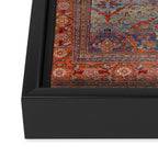 Blue Field Sultanabad Antique Persian Framed Canvas Print Gallery Image 3