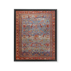 Blue Field Sultanabad Antique Persian Framed Canvas Print Gallery Image 6