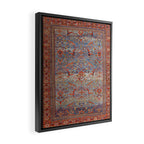 Blue Field Sultanabad Antique Persian Framed Canvas Print Gallery Image 2