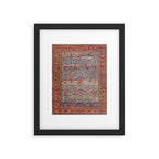 Blue Field Sultanabad Antique Persian Framed Art Print Gallery Image 4