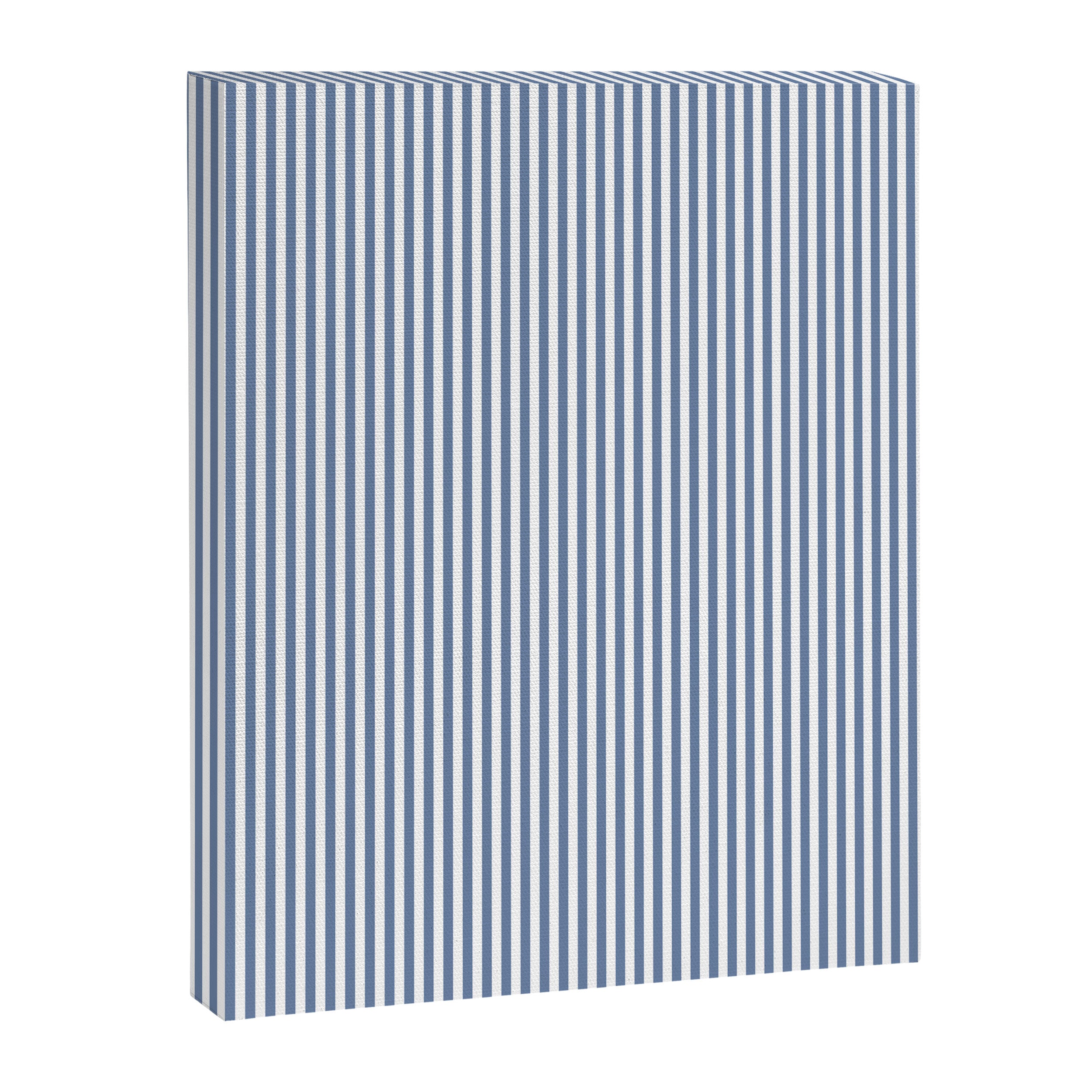 Blue Seersucker Stripe Canvas Print Gallery Image 8