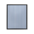 Blue Seersucker Stripe Framed Canvas Print Gallery Image 8