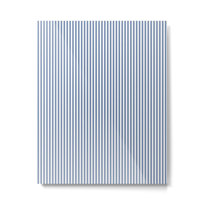 Blue Seersucker Stripe Metal Print Gallery Image 1