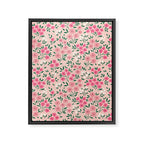 Blush Pink Ditsy Floral Pattern Framed Canvas Print Gallery Image 8