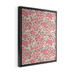 Blush Pink Ditsy Floral Pattern Framed Canvas Print Gallery Image 2