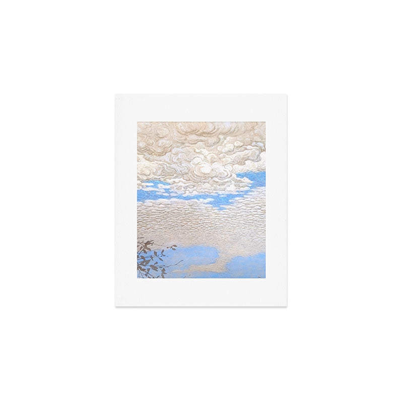 Bror Lindh Swedish Winter Sky Art Print Gallery Image 1
