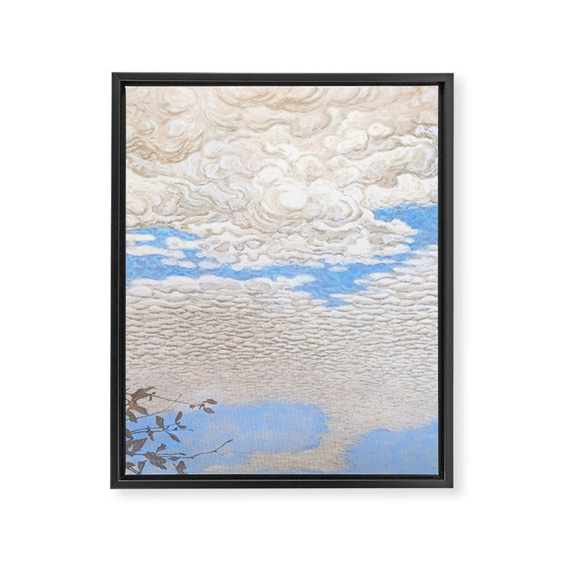 Bror Lindh Swedish Winter Sky Framed Canvas Print Gallery Image 6
