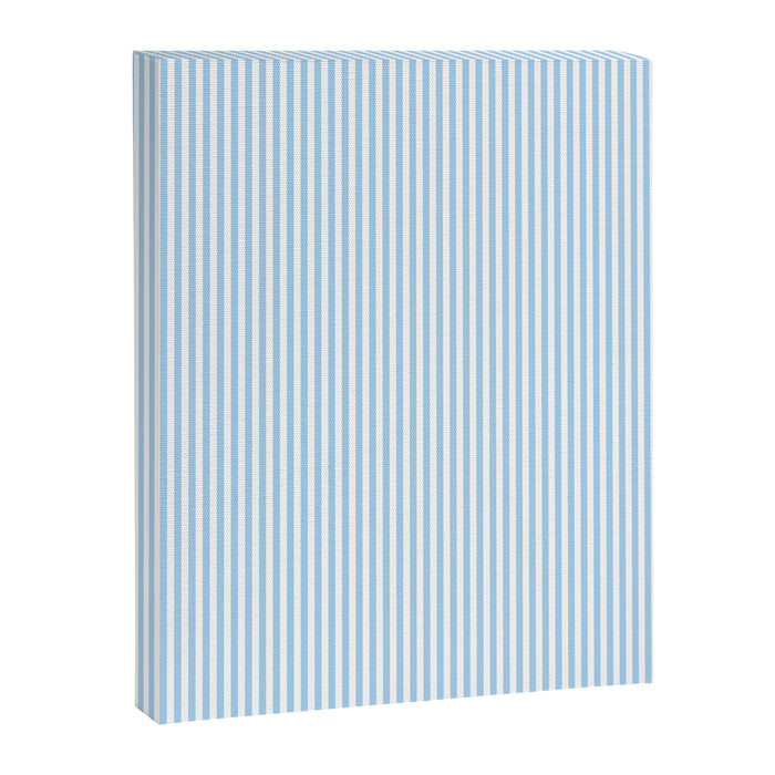 Chambray Blue Seersucker Stripe Canvas Print Gallery Image 1