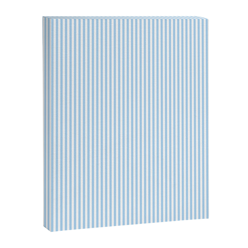 Chambray Blue Seersucker Stripe Canvas Print Gallery Image 8