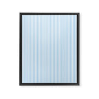 Chambray Blue Seersucker Stripe Framed Canvas Print Gallery Image 8