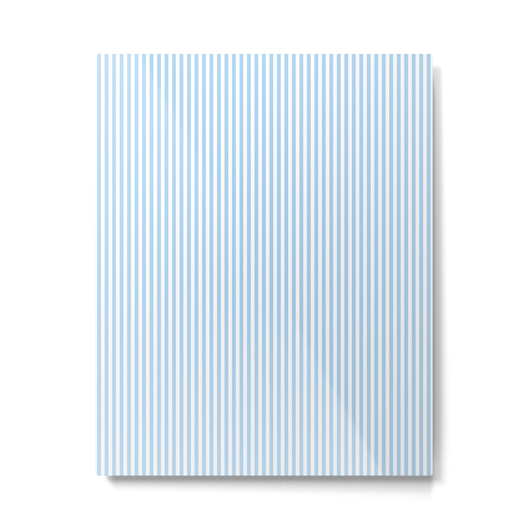 Chambray Blue Seersucker Stripe Metal Print Gallery Image 6