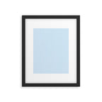Chambray Blue Seersucker Stripe Framed Art Print Gallery Image 6