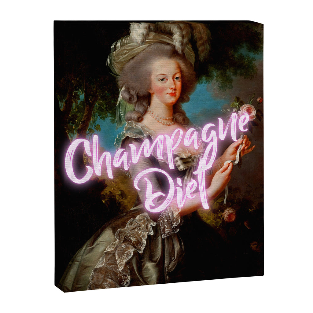 'Champagne Diet' Marie Antoinette  Canvas Print Gallery Image 6