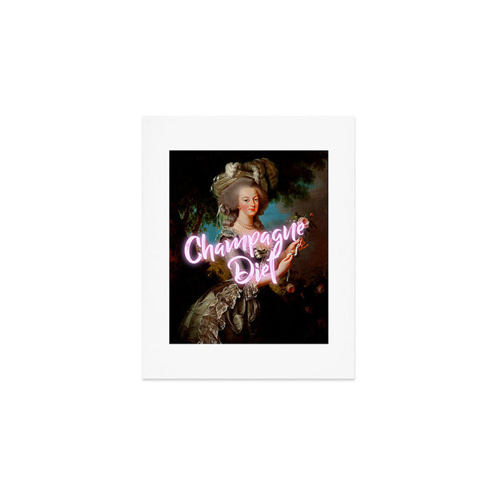 'Champagne Diet' Marie Antoinette  Art Print Gallery Image 1