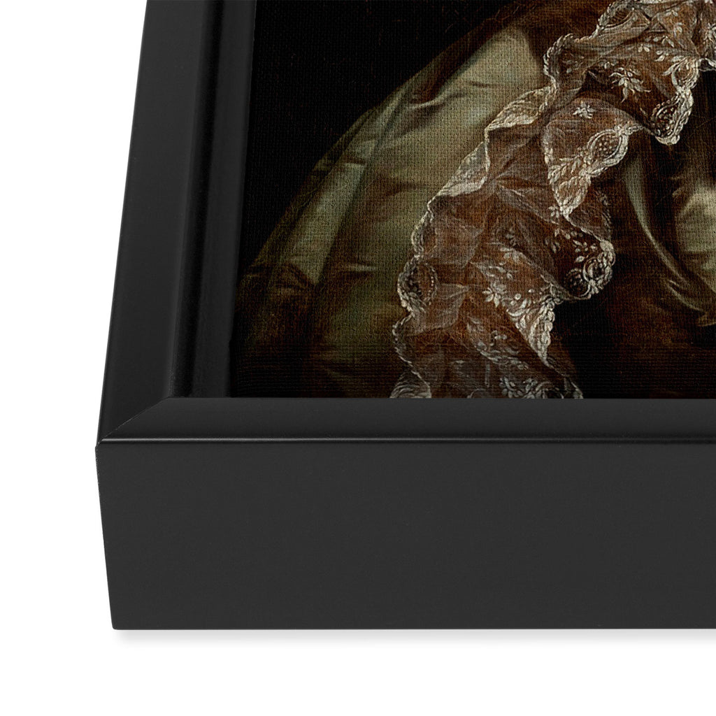 'Champagne Diet' Marie Antoinette  Framed Canvas Print Gallery Image 3