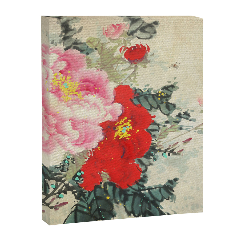 Chinese Peony Blooming Floral Art Canvas Print Gallery Image 6