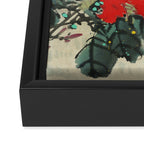 Chinese Peony Blooming Floral Art Framed Canvas Print Gallery Image 3