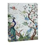 Chinoiserie Aqua Peacock Floral & William Morris Art Canvas Print Gallery Image 8