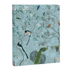 Chinoiserie Aqua Turquoise Garden Fresco & William Morris Art Canvas Print Gallery Image 8