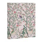 Chinoiserie Blush Pink Fresco Floral Garden Birds Oriental Botanical Canvas Print Gallery Image 6