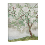 Chinoiserie Cherry Blossom Pagoda Zen Garden Landscape Canvas Print Gallery Image 6