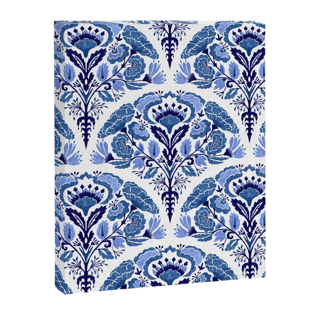 Chinoiserie Damask Porcelain Pattern Canvas Print Gallery Image 8