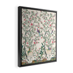 Chinoiserie Lemon Fresco Floral Garden Birds Oriental Botanical Framed Canvas Print Gallery Image 2