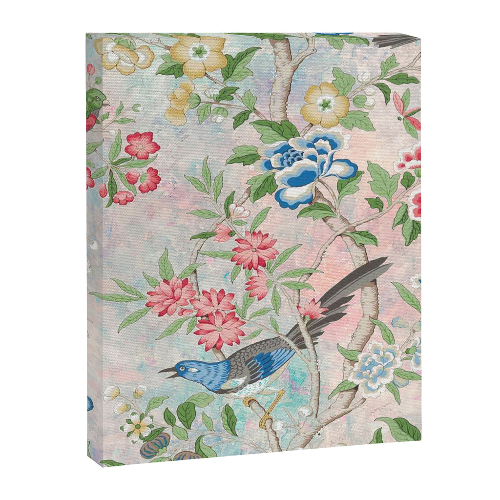 Chinoiserie Magpie Blooming Peony Botanical Garden Canvas Print Gallery Image 8