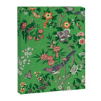 Chinoiserie Magpie Botanical Garden Bright Green Canvas Print Gallery Image 6