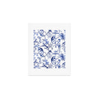 Chinoiserie Monkey Jungle Botanical Toile de Jouy Art Art Print Gallery Image 1