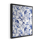 Chinoiserie Monkey Jungle Botanical Toile de Jouy Art Framed Canvas Print Gallery Image 2