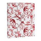 Chinoiserie Monkey Jungle Botanical Red Toile de Jouy Art Canvas Print Gallery Image 8
