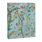 Chinoiserie Pastel Blue Floral Bird Garden II Canvas Print Gallery Image 8