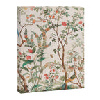 Chinoiserie Peach Floral Fresco Garden Birds Canvas Print Gallery Image 8