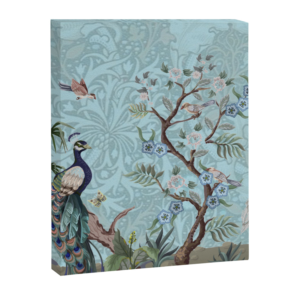 Chinoiserie Peacock Heron Floral Garden & William Morris Art Canvas Print Gallery Image 6