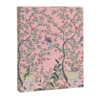 Chinoiserie Pink Fresco Floral Garden Birds Oriental Botanical Canvas Print Gallery Image 8