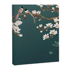 Chinoiserie Teal Magnolia Blossom Bird Garden Canvas Print Gallery Image 6
