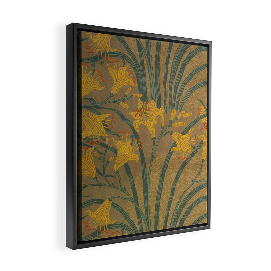 Day Lilies II by Walter Crane Framed Canvas Print Gallery Image 2