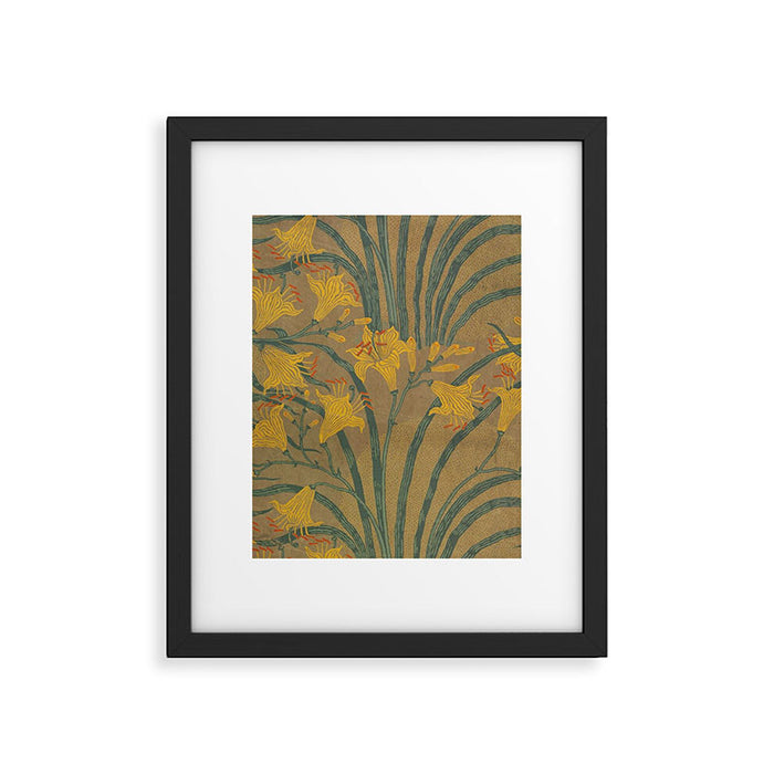 Day Lilies II by Walter Crane Framed Art Print Gallery Image 1