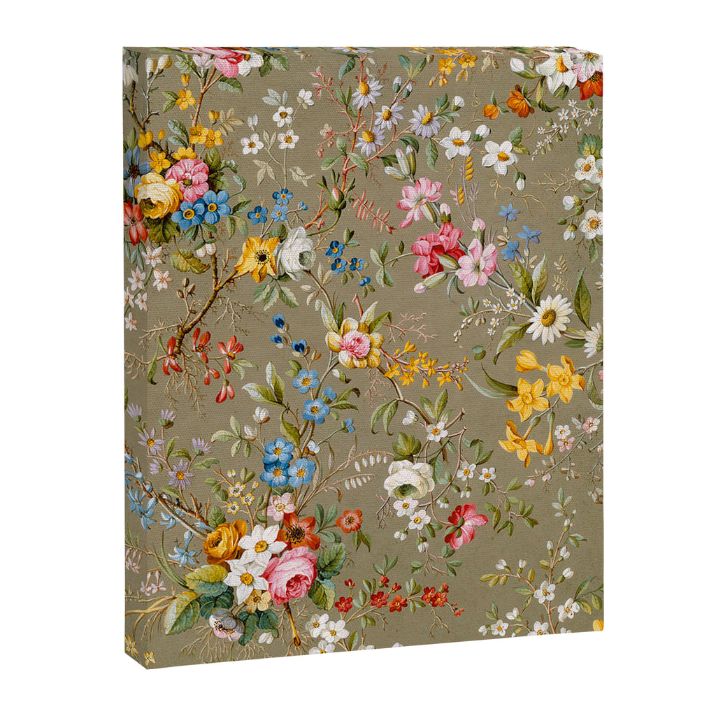 Dreamy Floral Marble End Paper 1788 William Kilburn Canvas Print Gallery Image 6