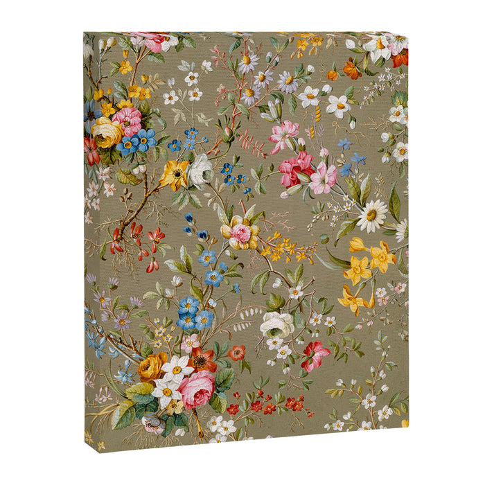 Dreamy Floral Marble End Paper 1788 William Kilburn Canvas Print Gallery Image 1