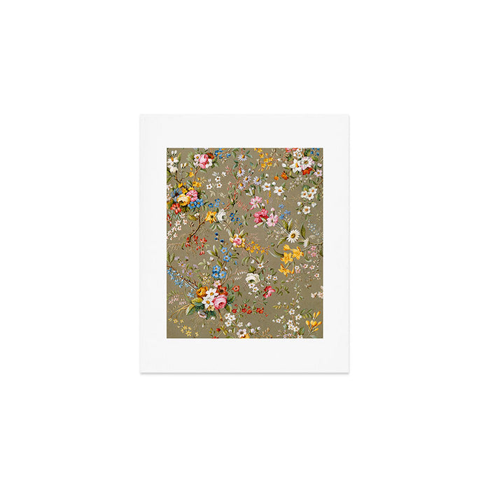 Dreamy Floral Marble End Paper 1788 William Kilburn Art Print Gallery Image 1