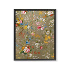 Dreamy Floral Marble End Paper 1788 William Kilburn Framed Canvas Print Gallery Image 6