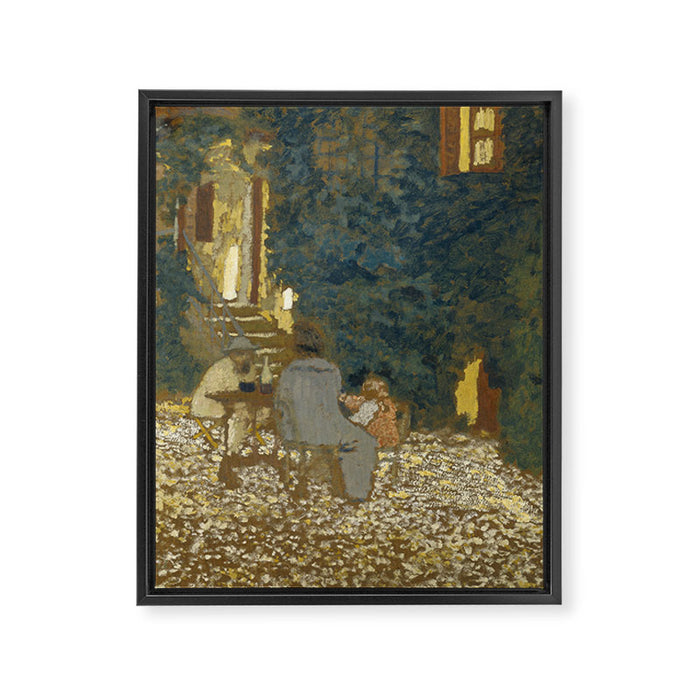 Edouard Vuillard Repast In A Garden Framed Canvas Print Gallery Image 1
