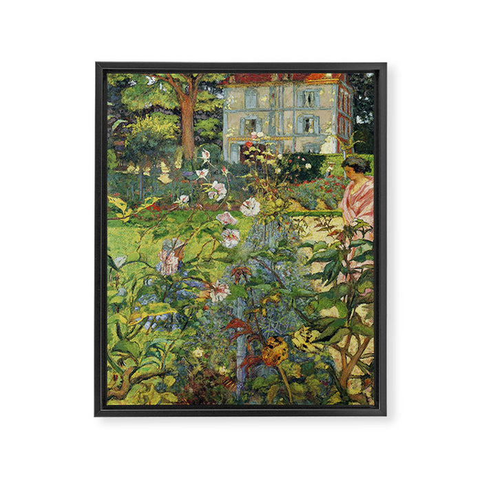 Edouard Vuillard The Garden at Vaucresson Framed Canvas Print Gallery Image 1