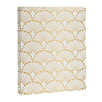 Elegant Art Deco Gold & White Fan Pattern Canvas Print Gallery Image 8
