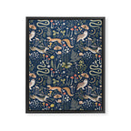 Enchanted Magical Midnight Forest Animals Framed Canvas Print Gallery Image 8