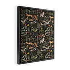 Enchanted Magical Midnight Forest Animals II Framed Canvas Print Gallery Image 2