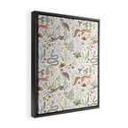 Enchanted Magical Midnight Forest Animals V Framed Canvas Print Gallery Image 2