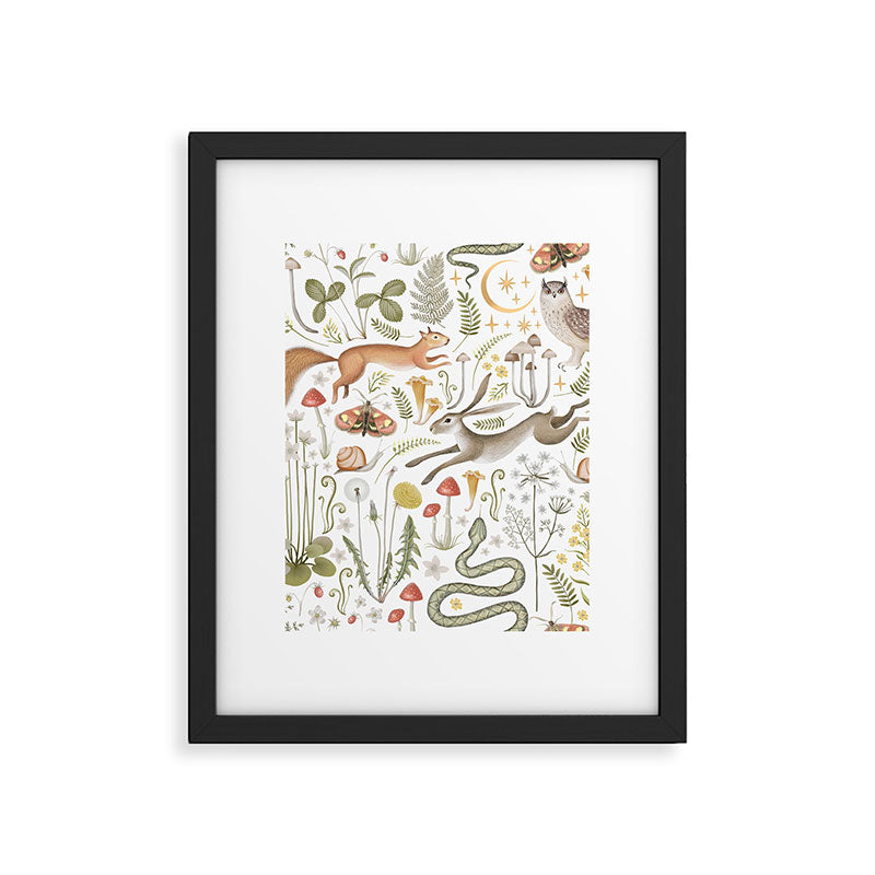 Enchanted Magical Midnight Forest V Framed Art Print Gallery Image 6